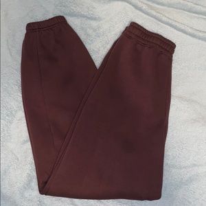 Brown joggers sweatpants